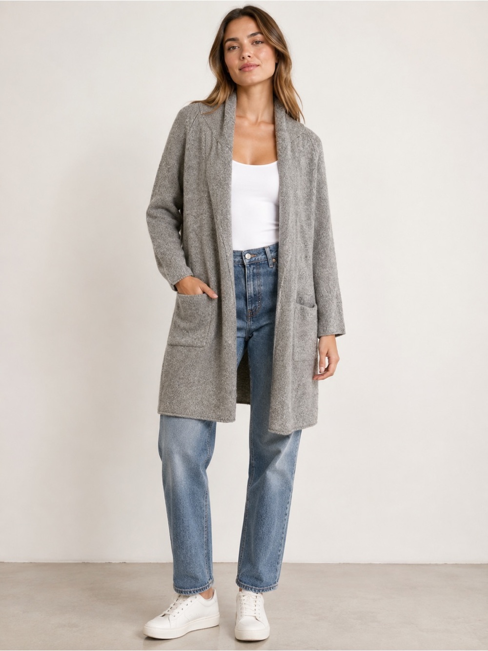 TNA Open-Front Cardigan